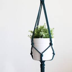 Macrame Plant Hanger, Double Holder No Tariffs/Fees To Usa - thumbnail 4
