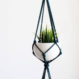 Macrame Plant Hanger, Double Holder No Tariffs/Fees To Usa - thumbnail 3