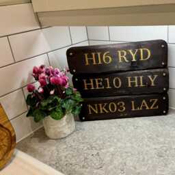 Handmade Custom Wooden Plaque - Personalised Text Sign Choice Of Stain Colour & Screw Caps Engraved Wall Decor Rustic Gift For Home - thumbnail 2