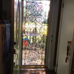 Door Wall Sticker Stained Glass With Bevels/Stained Decal Window Film For Door/ Covering Wallpaper - thumbnail 3