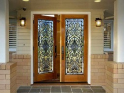 Door Wall Sticker Stained Glass With Bevels/Stained Decal Window Film For Door/ Covering Wallpaper - thumbnail 1