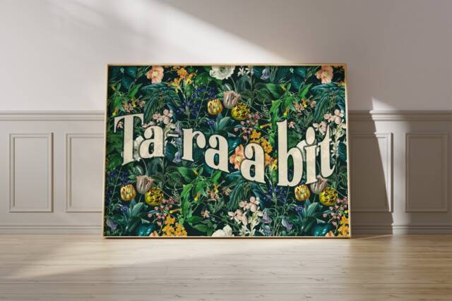 Black Country Slang Print Ta-Ra A Bit, Yam Typography - image 1