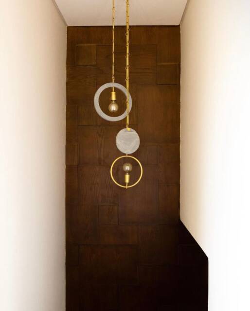 Aerglo Concrete & Brass Pendant - image 1