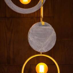 Aerglo Concrete & Brass Pendant - thumbnail 3