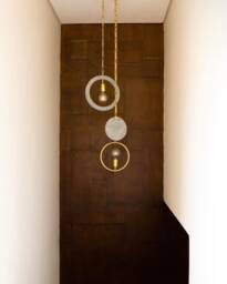 Aerglo Concrete & Brass Pendant - thumbnail 1