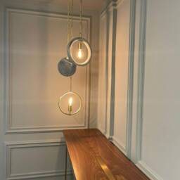 Aerglo Concrete & Brass Pendant - thumbnail 4