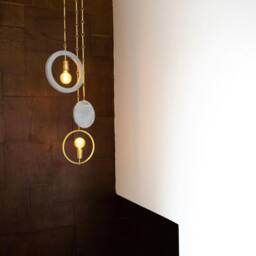 Aerglo Concrete & Brass Pendant - thumbnail 2