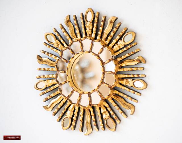 Handmade Sunburst Mirror 11.8 - image 1