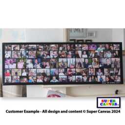 Happy Birthday Any Age Mum Dad Wife Husband Son Sister Brother Friend Party Picture Photo Collage Board Framed Canvas Print Gift - thumbnail 1