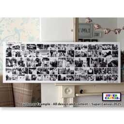 Happy Birthday Any Age Mum Dad Wife Husband Son Sister Brother Friend Party Picture Photo Collage Board Framed Canvas Print Gift - thumbnail 4