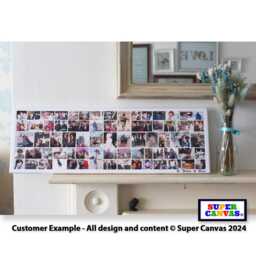 Happy Birthday Any Age Mum Dad Wife Husband Son Sister Brother Friend Party Picture Photo Collage Board Framed Canvas Print Gift - thumbnail 2