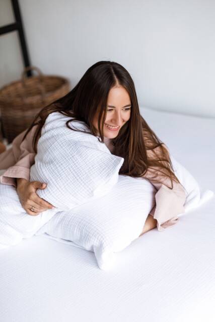 Soft Muslin Pillowcase Organic Premium Cotton Gauze Fabric White Pillowcase Boho Pillow White Pillowcases - image 1