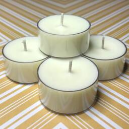 Sandalwood Vanilla Soy Tealight Candles Rustic Home Decor - thumbnail 2