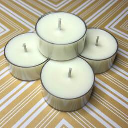 Sandalwood Vanilla Soy Tealight Candles Rustic Home Decor - thumbnail 4
