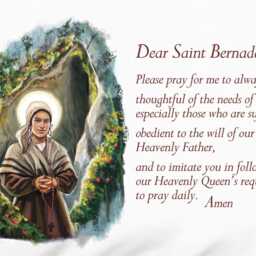 st. Bernadette Prayer Pillowcase, Catholic Saints Pillow Case Gifts For Kids & Godchildren Birthdays, First Communion Easter - thumbnail 2
