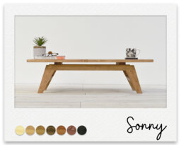 Classic Mid Century Coffee Table, Scandi Style, Solid Wood, Made in The Uk, Options On Colors, Range Of Sizes