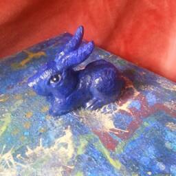 The Wooden Rabbit Figurine Handcarved in Wood - thumbnail 4