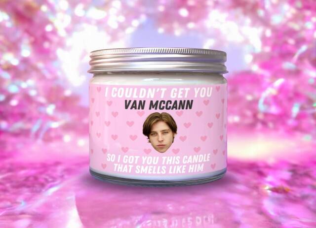 Van Mccann Scented Soy Wax Candle Fandom Inspired Novelty Gift - image 1