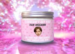 Van Mccann Scented Soy Wax Candle Fandom Inspired Novelty Gift