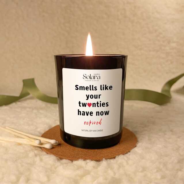 Funny 30Th Birthday Scented Soy Candle Gift Set Custom Message - image 1