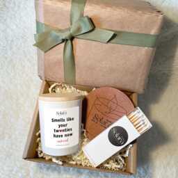 Funny 30Th Birthday Scented Soy Candle Gift Set Custom Message - thumbnail 4