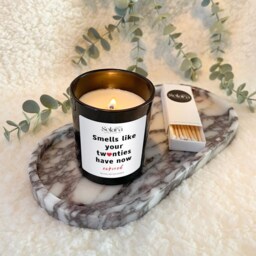 Funny 30Th Birthday Scented Soy Candle Gift Set Custom Message - thumbnail 3