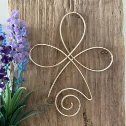 Handmade Wire Celtic Symbol Unconditional Love Wall Art - thumbnail 4