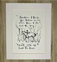 Charlie Mackesy Mounted Print - The Boy, Mole, Fox & Horse Book Page Art - thumbnail 1