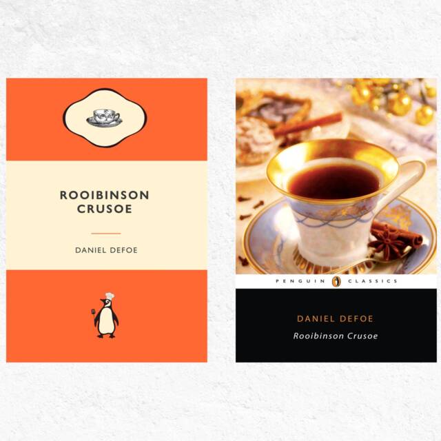 Rooibinson Crusoe Art Print Daniel Defoe, Penguin Book Cover - image 1