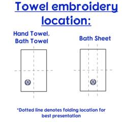 Ultimate Luxury Embroidered Laurel Monogram Towel 100% Cotton - thumbnail 4