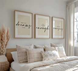 Set Of 3 Positive Quote Prints Teen Wall Art, Modern Home Decor - thumbnail 1