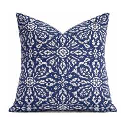 Outdoor Pillow Cover With Zippers, Easy To Use & Washable, Pick Your Favorite Shades Of Blue - thumbnail 3