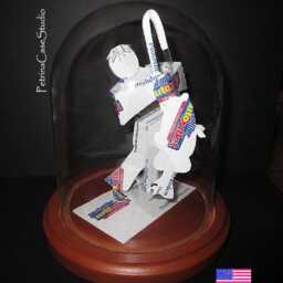 Fisherman Bass Business Card Sculpture -Design 8953 Made in Usa - thumbnail 2