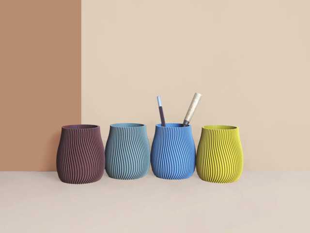 Pencil Potdesk Organizer Made With Recycled Materials, Idea For Office Accessories, Storage & Decoration, Scandinavian Design, Gift Home - image 1