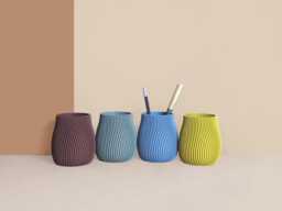 Pencil Potdesk Organizer Made With Recycled Materials, Idea For Office Accessories, Storage & Decoration, Scandinavian Design, Gift Home