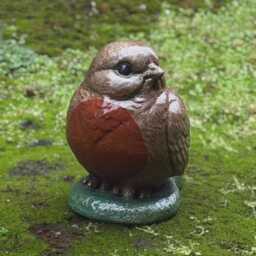 Garden Robin Bird Sculpture Concrete Ornament Outdoor Wildlife Decoration Cement Farm Animal Art Stone Figurine Bird Lover Gift - thumbnail 3