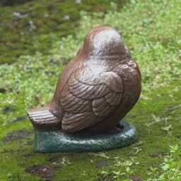 Garden Robin Bird Sculpture Concrete Ornament Outdoor Wildlife Decoration Cement Farm Animal Art Stone Figurine Bird Lover Gift - thumbnail 4
