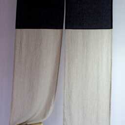Linen Noren Curtain Black & Custom Color Japanese Door Panel - thumbnail 3