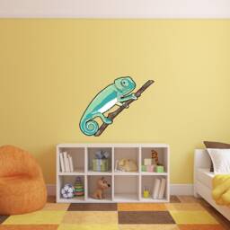 Chameleon Wall Sticker , Reptile Stickers Jungle Theme Decor - Thevinylcreations - thumbnail 3