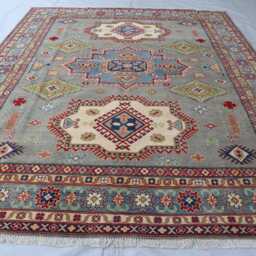 8'3x9'9 Ft Luxury Farmhouse Rug - Handmade Medallion Wool Afghan New Mamluk Design Area Rug, Bedroom Living Room Office D??cor - thumbnail 2