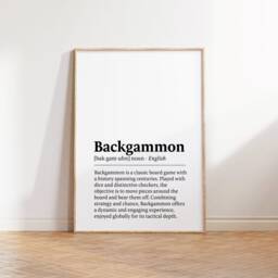 Backgammon Art Print Poster - Set Of 3 Posters - Room Decor Prints Game Wall Artwork Present Gifts - thumbnail 3