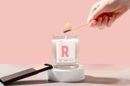 Personalised Initials Candle. Customised Candle Gift Set. First Initial Present. Candle