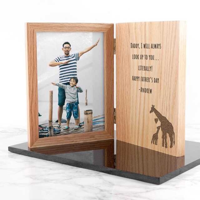 Personalised Giraffe Book Photo Frame - image 1