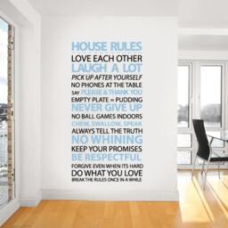House Rules Wall Decal Family Home Decor - 29 X 59 Inches - thumbnail 2