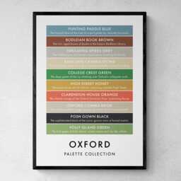 Oxford Funny Colour Palette Print, Poster Wall Art - thumbnail 1