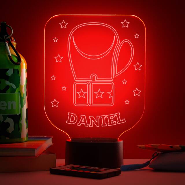 Personalised Boxing Glove Night Light Color Changing Led Lamp - image 1