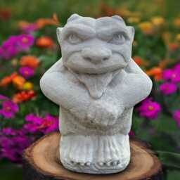 Guardian Gargoyle Sculpture Concrete Monster Statue Stone Demon Figurine Cement Guardian Front Door Decoration Yard Art - thumbnail 4