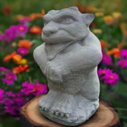 Guardian Gargoyle Sculpture Concrete Monster Statue Stone Demon Figurine Cement Guardian Front Door Decoration Yard Art - thumbnail 2