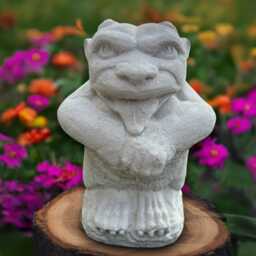 Guardian Gargoyle Sculpture Concrete Monster Statue Stone Demon Figurine Cement Guardian Front Door Decoration Yard Art - thumbnail 1