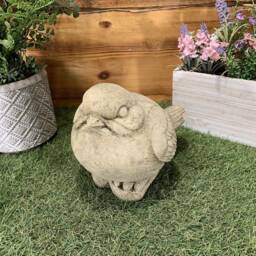 Stone Garden Cute Robin Bird Animal Statue Ornament - thumbnail 2